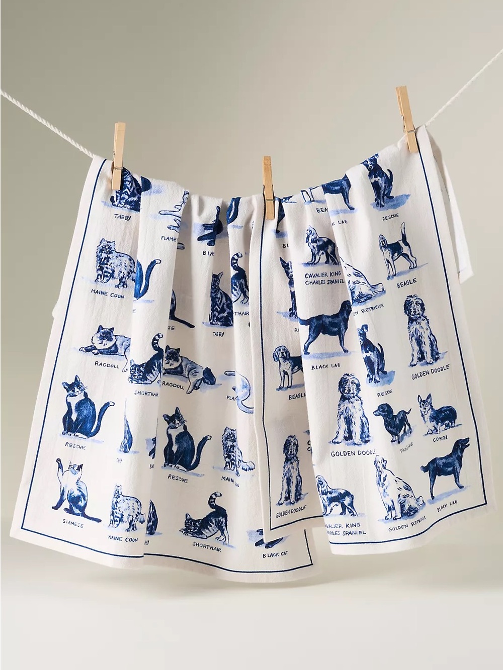 Anthropologie Molly Hatch Dog Dish Towel